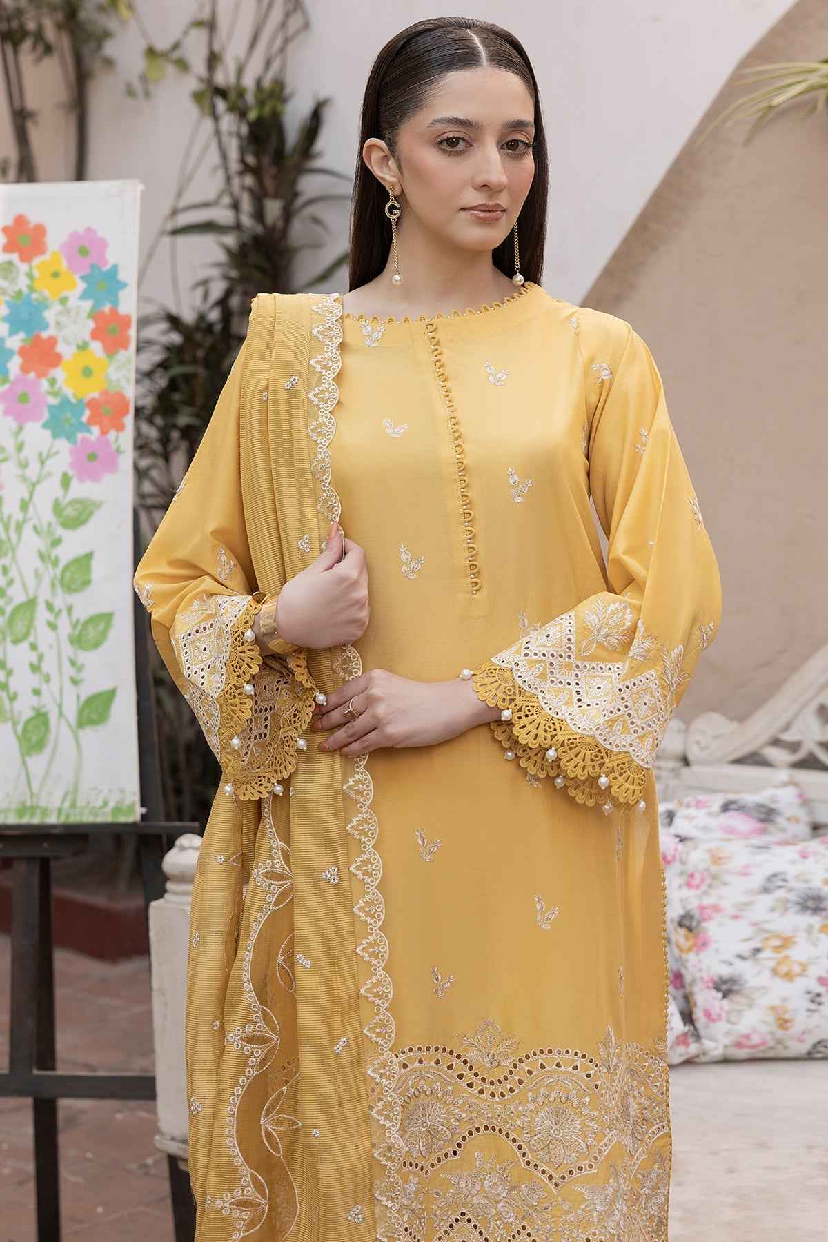 Mein Aur Tum - kumash Luxury Embroidered lawn - Anyesha clothes 