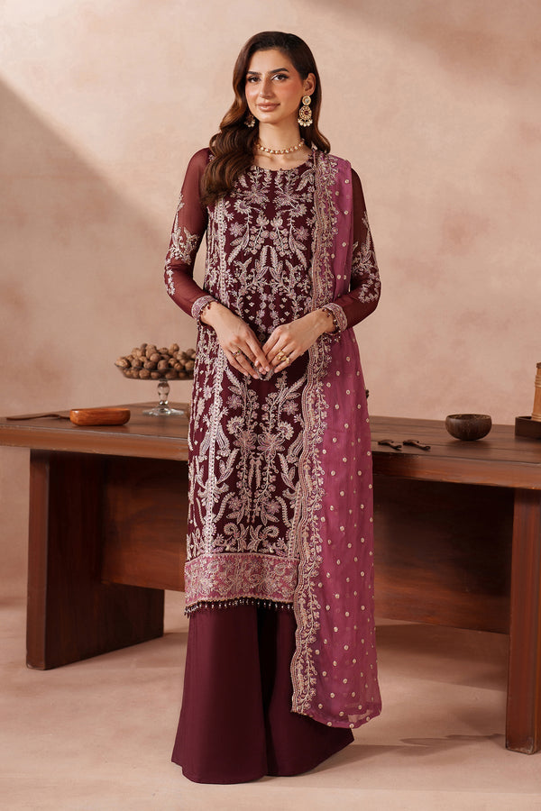 Embroidered Chiffon 3 Panels AN09