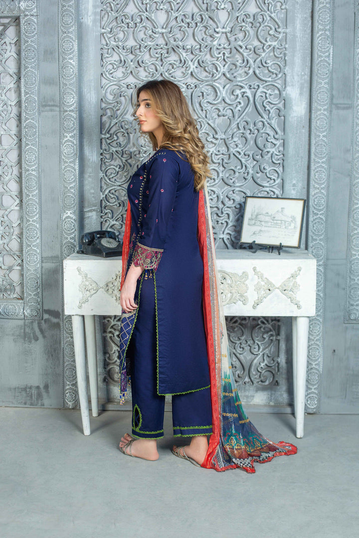 3 Piece - Luxury Embroidered Lawn Suit - AN002 - Anyesha clothes