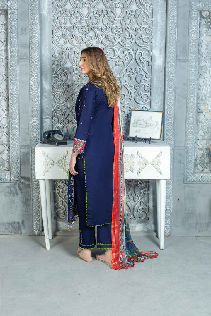 3 Piece - Luxury Embroidered Lawn Suit - AN002 - Anyesha clothes