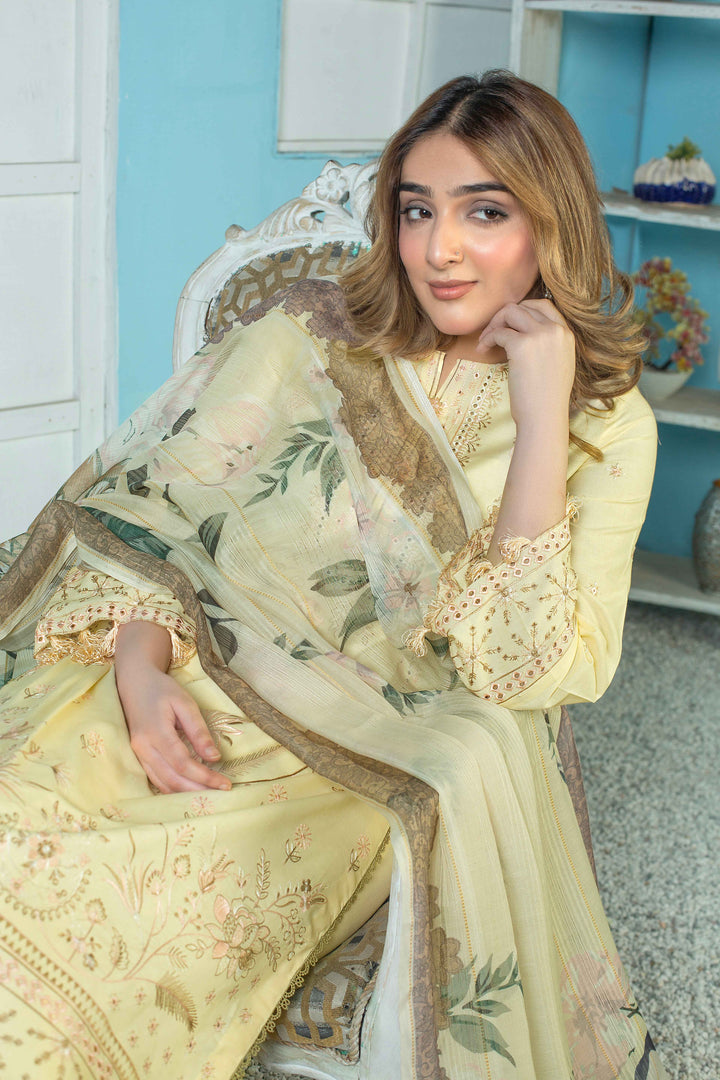 3 Piece - Luxury Embroidered Lawn Suit - AN004 - Anyesha clothes