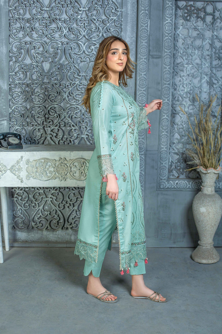 3 Piece - Luxury Embroidered Lawn Suit - AN005 - Anyesha clothes