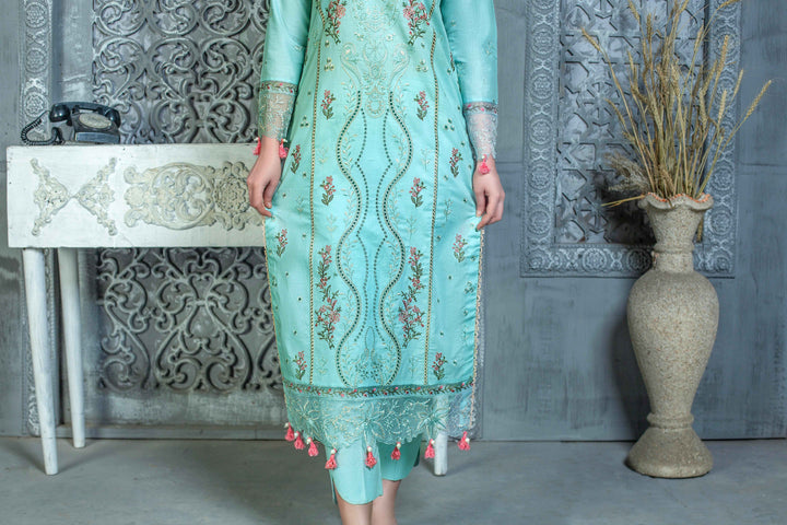 3 Piece - Luxury Embroidered Lawn Suit - AN005 - Anyesha clothes