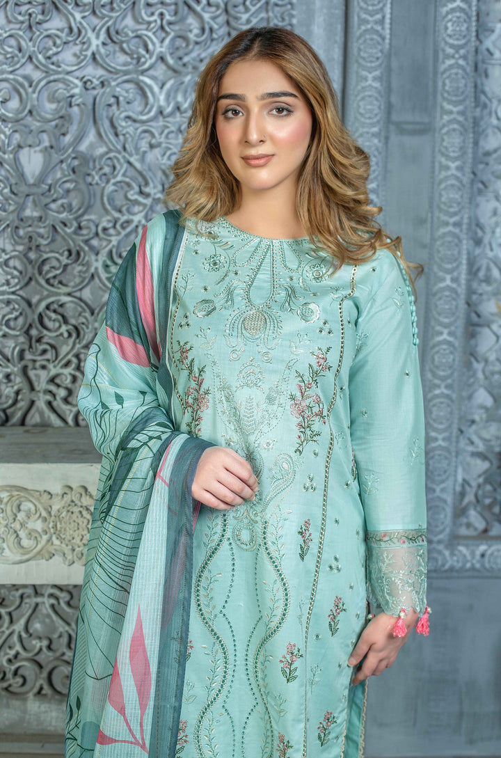 3 Piece - Luxury Embroidered Lawn Suit - AN005 - Anyesha clothes