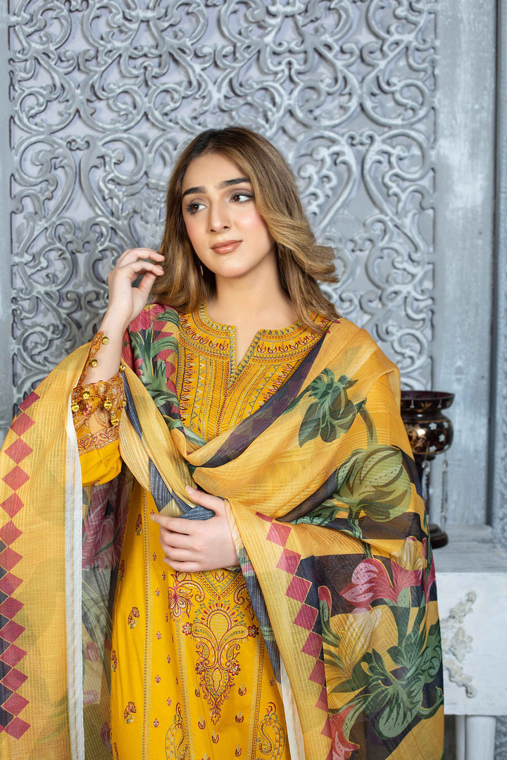 3 Piece - Luxury Embroidered Lawn Suit - AN006 - Anyesha clothes