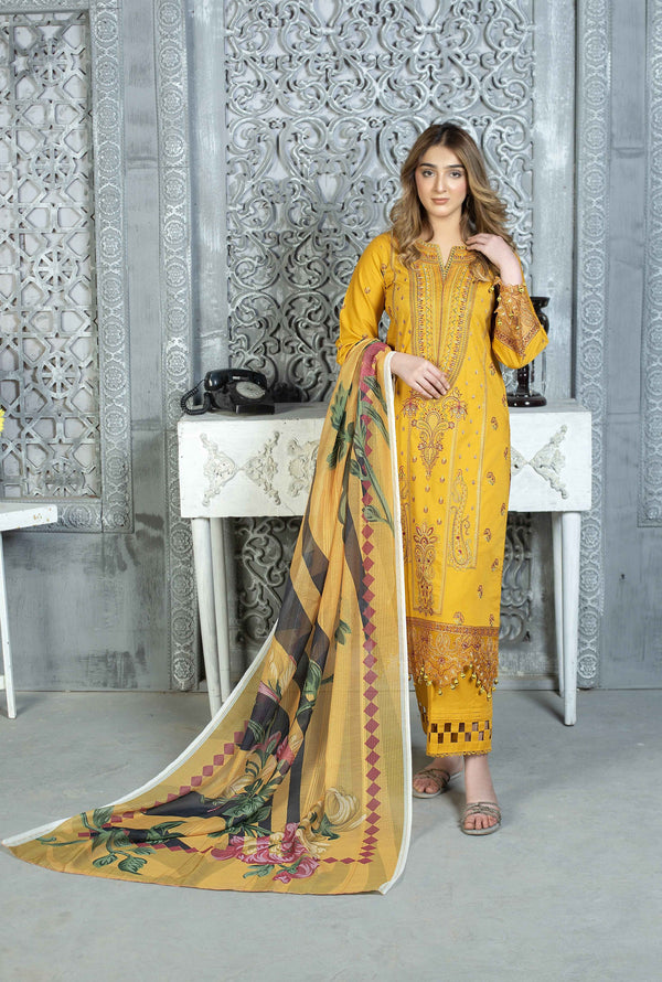 3 Piece - Luxury Embroidered Lawn Suit - AN006 - Anyesha clothes