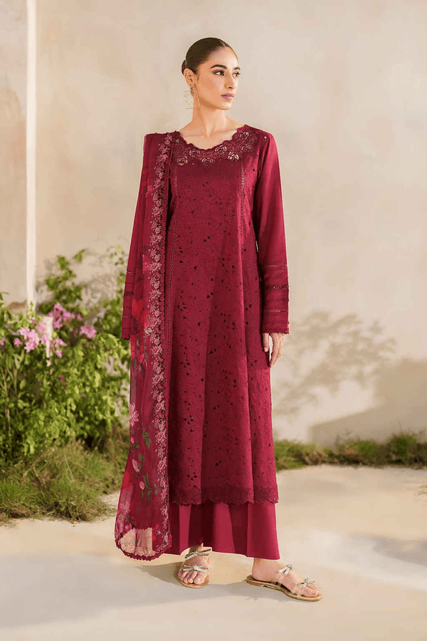 3 Piece - Luxury chikankari Lawn Suit - AN007 - Anyesha clothes