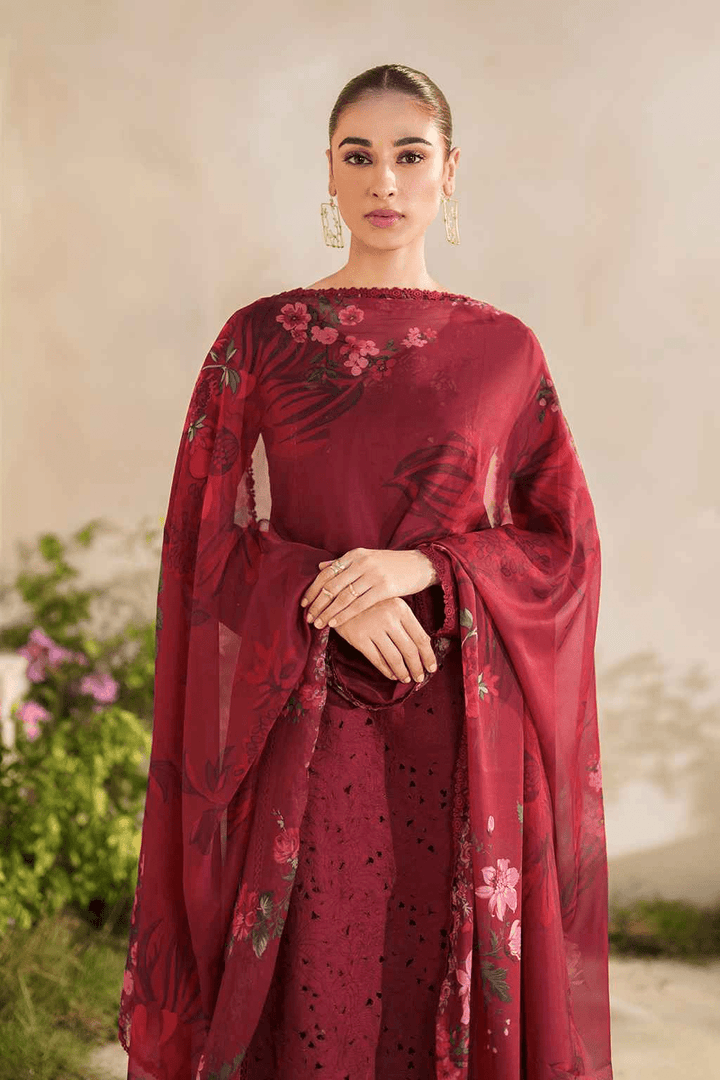 3 Piece - Luxury chikankari Lawn Suit - AN007 - Anyesha clothes