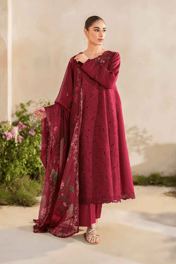 3 Piece - Luxury chikankari Lawn Suit - AN007 - Anyesha clothes