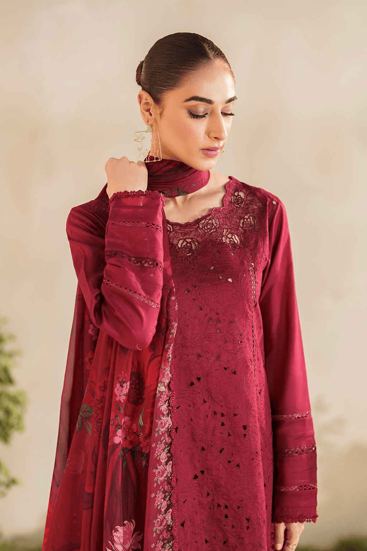 3 Piece - Luxury chikankari Lawn Suit - AN007 - Anyesha clothes