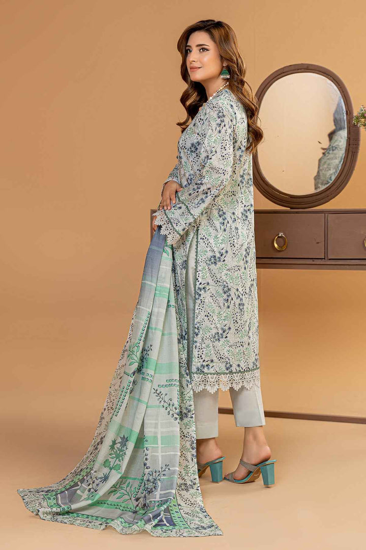 Digital Printed Lawn With Malmal Dupatta BK - 35 - Anyesha clothes