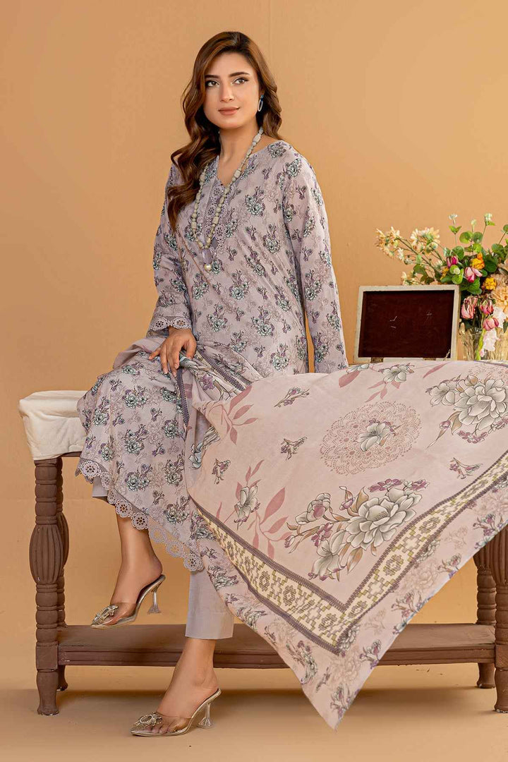 Digital Printed Lawn With Malmal Dupatta BK - 38 - Anyesha clothes