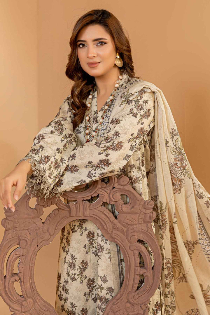 Digital Printed Lawn With Malmal Dupatta BK - 39 - Anyesha clothes