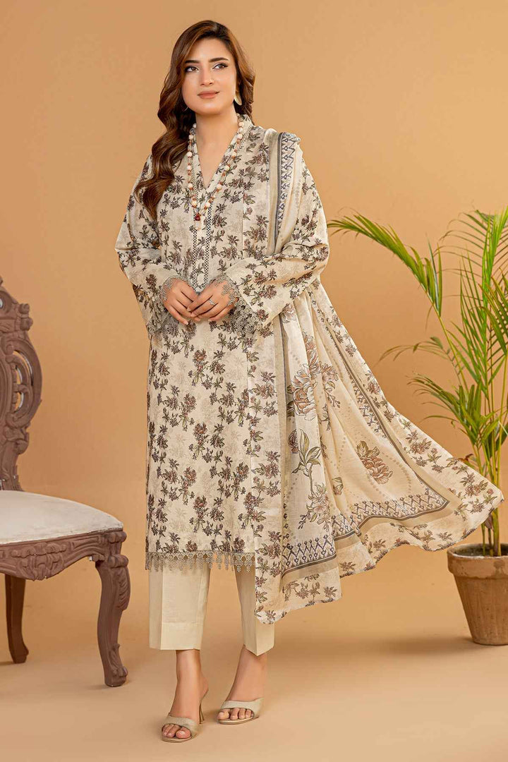 Digital Printed Lawn With Malmal Dupatta BK - 39 - Anyesha clothes