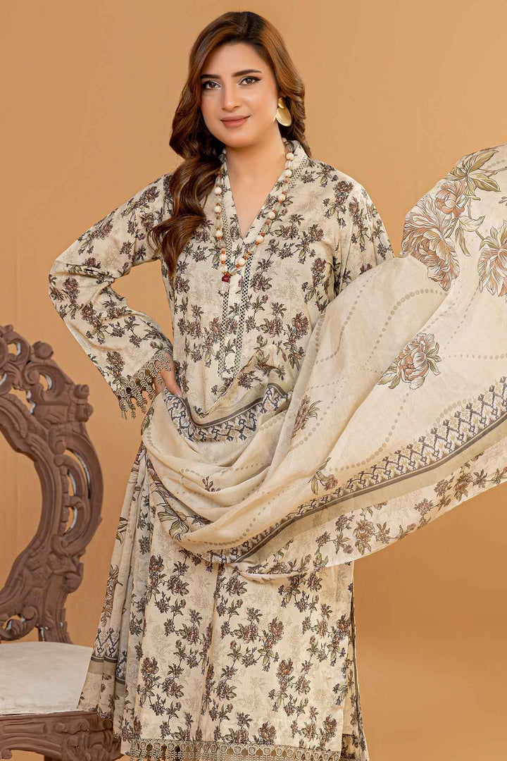 Digital Printed Lawn With Malmal Dupatta BK - 39 - Anyesha clothes